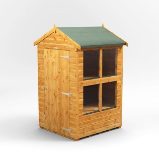 4 x 4 Power Apex Potting Shed