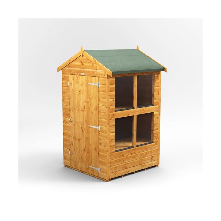 4 x 4 Power Apex Potting Shed