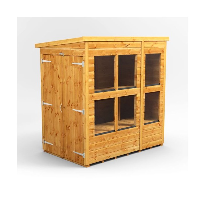 6 x 4 Power Pent Double Door Potting Shed