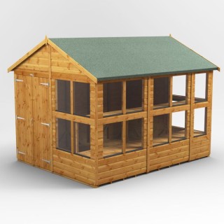 10 x 8 Power Apex Double Door Potting Shed