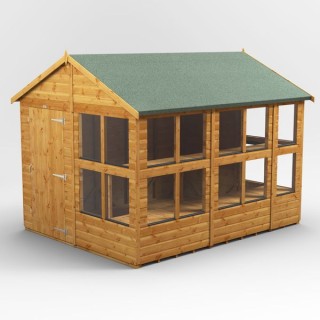 10 x 8 Power Apex Potting Shed