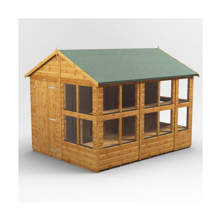 10 x 8 Power Apex Potting Shed