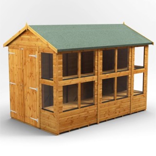 10 x 6 Power Apex Double Door Potting Shed