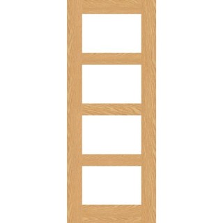 Shaker 4P Unfinished Oak Glazed 1981 x 686 x 35