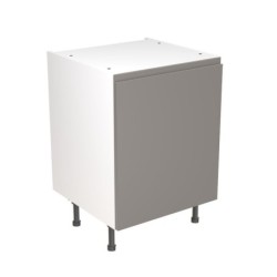 Flatpack Base Unit J-pull Super Gloss Dust Grey 600mm - FKKJ0304