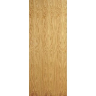 Travis Perkins Flush Oak Veneer Hollow Core Door 1981 x 610 x 35mm
