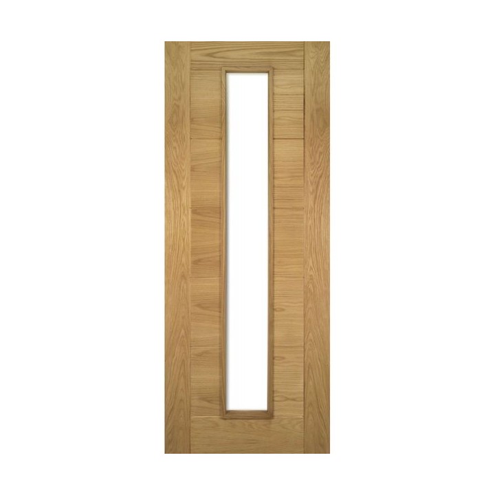 Deanta Seville Prefinished Oak Glazed 1 Light Internal Door 1981 x 762 x 35mm