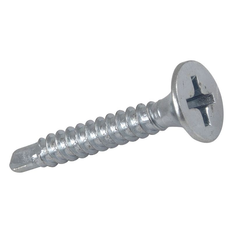 4Trade 42mm Drywall Screw Self Drill Bright Zinc Plated Qty 1000
