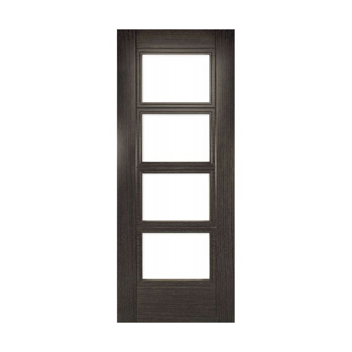 Deanta Montreal Dark Grey Ash Glazed Fire Door 30m 1981mm x 686mm x 45mm