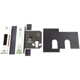 4FireDoors Euro Profile Deadlock Stainless Steel