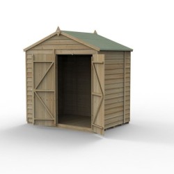 4LIFE Apex Shed 7 x 5 - Double Door - No Window Installation