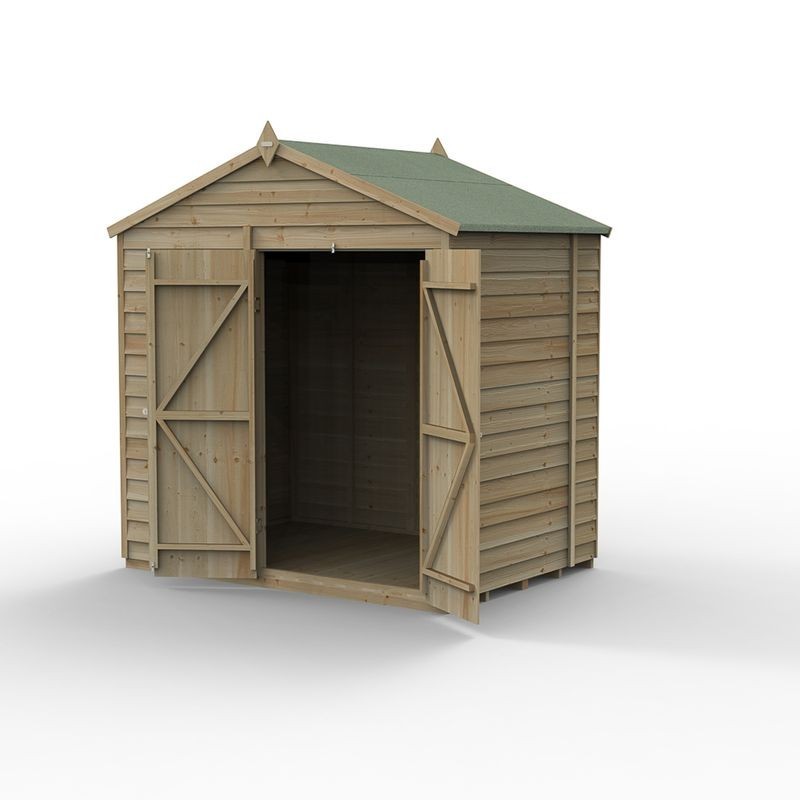 4LIFE Apex Shed 7 x 5 - Double Door - No Window Installation
