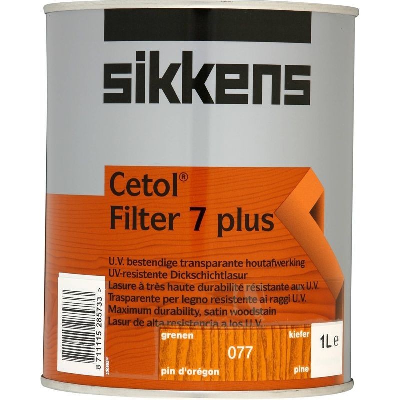 Sikkens Cetol Filter 7 Plus Woodstain Pine 1L