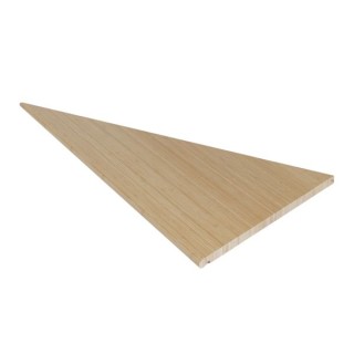 Flair Stairs 32mm Winder Tread 3 Lh - Bamboo Light