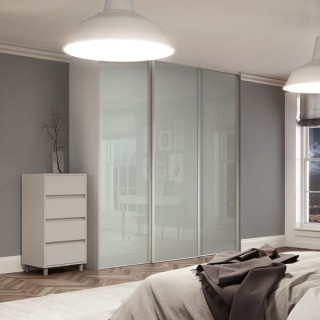 Spacepro Heritage 3 x White Frame Arctic White Sliding Doors H2260 x W2236