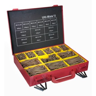Ulti-Mate® Stick-Fit® Wood Screw Assortment & Case Qty 1570