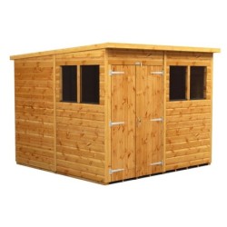 8 x 8 Power Pent Double Door Garden Shed