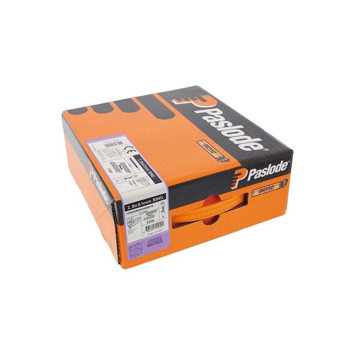 Paslode 141204 Galvanised Ring Nail Fuel Pack 51 x 2.8mm