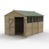 4LIFE Apex Shed 8 x 12 - Double Door - 6 Window Installation