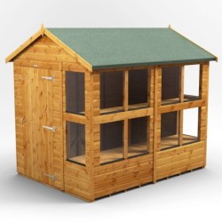 8 x 6 Power Apex Potting Shed
