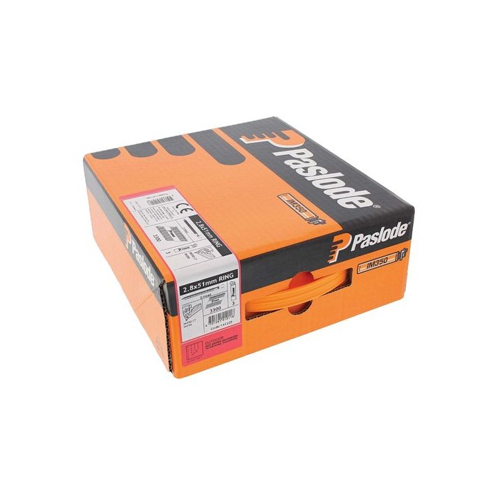 Paslode 141205 Nail & Fuel Pack 51 x 2.8mm Ring HDGV