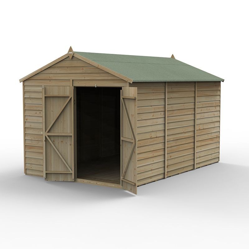 4LIFE Apex Shed 8 x 12 - Double Door - No Window Home Delivery