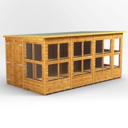 14 x 8 Power Pent Double Door Potting Shed