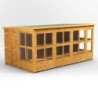 14 x 8 Power Pent Double Door Potting Shed