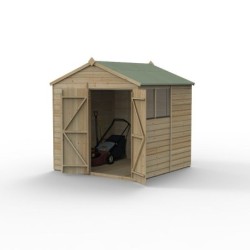 Beckwood 7x7 Apex Shed 2 Windows DoubleDoor Installed