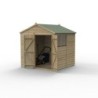 Beckwood 7x7 Apex Shed 2 Windows DoubleDoor Installed