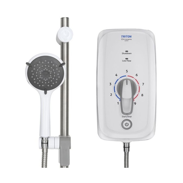 Triton Omnicare Ultra+ Align Thermostatic 8.7Kw Shower With Extended Kit