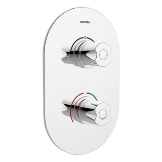 Bristan AR3 SHCDIV C Artisan Recessed Thermostatic Dual Control Shower Valve with Integral Two Outlet Diverter Chrome