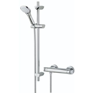 Bristan AR2 SHXMTFF C Artisan Thermostatic Surface Mounted Bar Shower Valve with Adjustable Riser & Fast Fit Connections