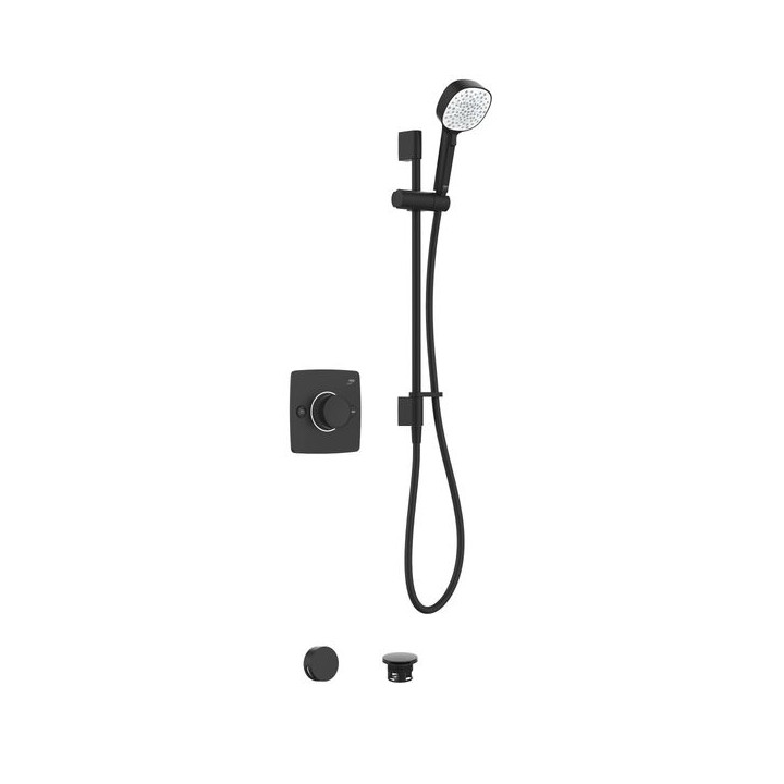 Mira Evoco Dual Bathfill Matt Black 1.1967.007