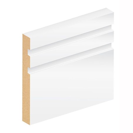 Silktrim MDF Twice Grooved Skirting Profile 563 14MM X 144MM X 5400MM