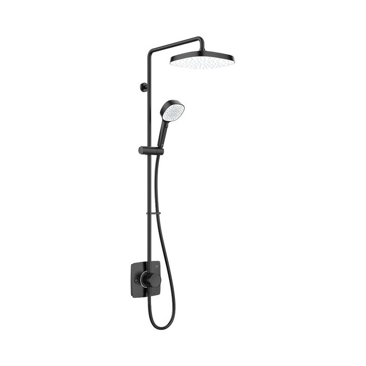 Mira 1.1944.004 Opero Dual Outlet Thermostatic Shower Matt Black