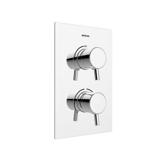 Bristan PM2 SHCVO C Prism Recessed Thermostatic Dual Control Shower Valve Chrome