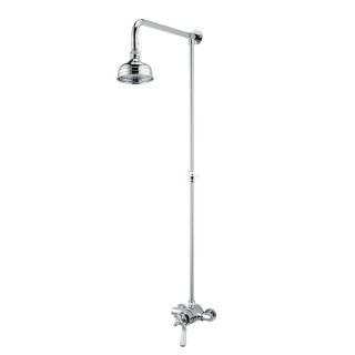 Bristan R2 SHXRR C Regency2 Thermostatic Surface Mounted Dual Control Shower Valve with Rigid Riser Chrome