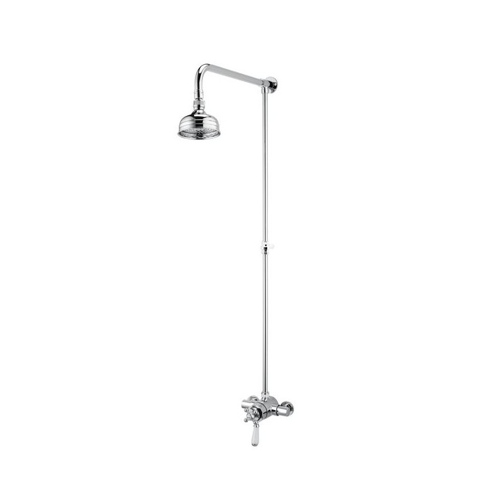Bristan R2 SHXRR C Regency2 Thermostatic Surface Mounted Dual Control Shower Valve with Rigid Riser Chrome
