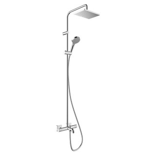 Hansgrohe Vernis Shape Showerpipe 230 1jet EcoSmart With Bath Thermostate  Chrome 26098000