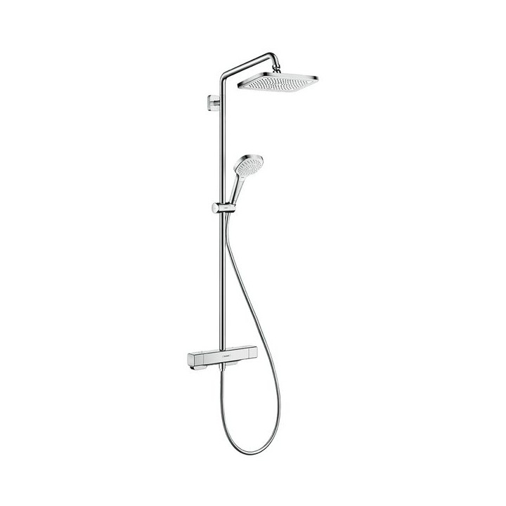 Hansgrohe Croma E Showerpipe 280 1jet with thermostat - Chrome - 27630000