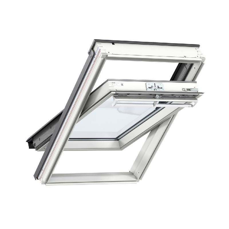 Velux CENTRE-PIVOT Roof Window 660 x 978mm White Painted GGL FK04 2070