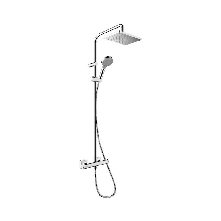 Hansgrohe Vernis Shape Showerpipe 230 1jet EcoSmart+ with thermostat Chrome 26319000