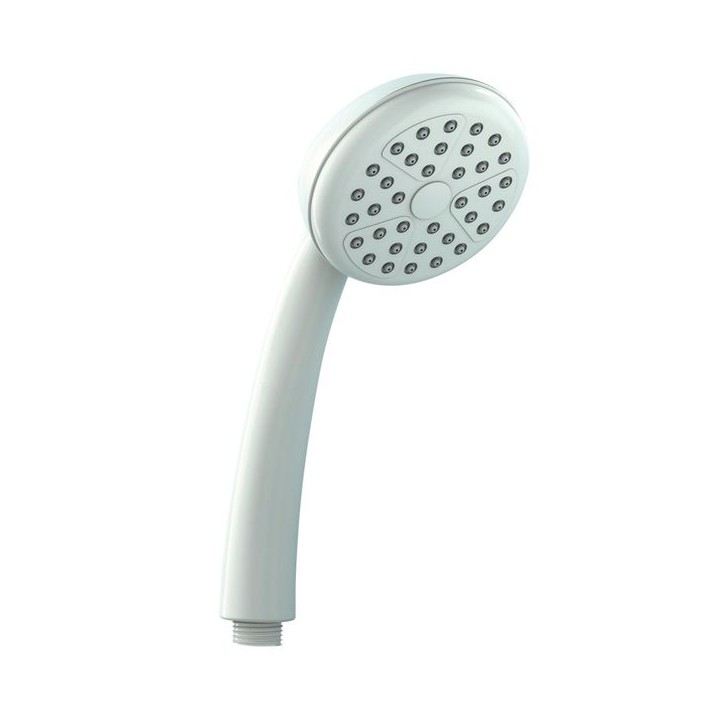White Single Mode Shower Head
