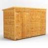 10 x 4 Power Windowless Pent Double Door