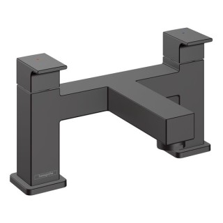 Hansgrohe Vernis Shape 2-hole rim mounted bath mixer - Matt Black - 71452670