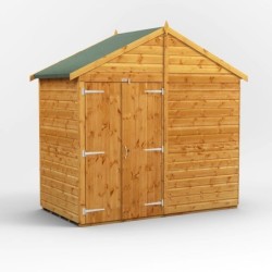 4 x 8 Power Windowless Apex Double Doors