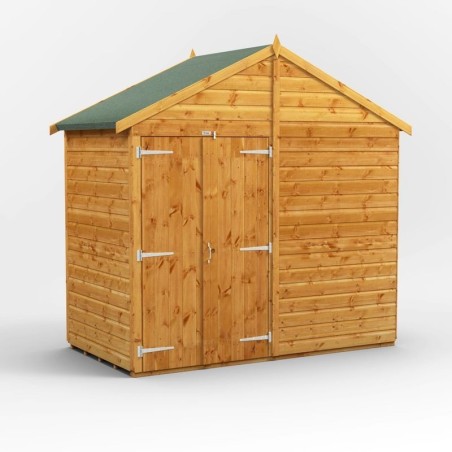 4 x 8 Power Windowless Apex Double Doors