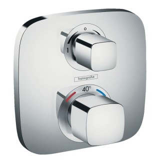 Hansgrohe Ecostat E Thermostatic Mixer for Concealed Installation with shut off / Diverter Valve for 2 Outlets Chrome 15708000