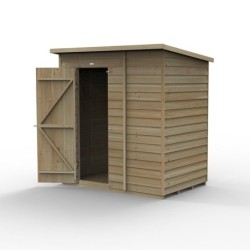4LIFE Pent Shed 6 x 4 - Single Door - No Windows Installation